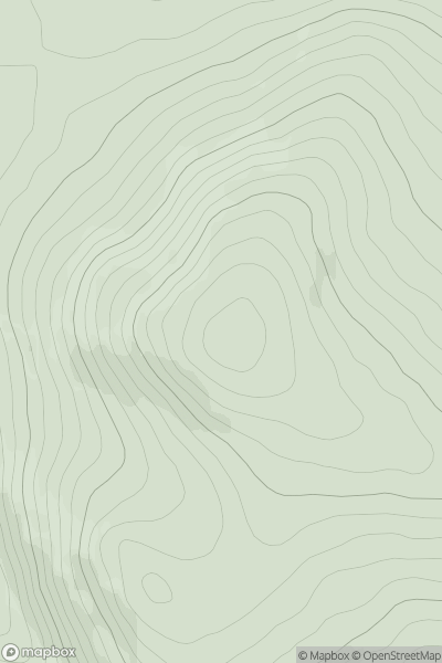 Thumbnail image for Pinbreck Hill [Carrick and Galloway] [NX347937] showing contour plot for surrounding peak